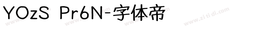 YOzS Pr6N字体转换